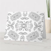 名前入り カラーリング グリーティング カード (49) (裏面)