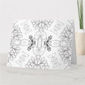 名前入り カラーリング グリーティング カード (54) (裏面)