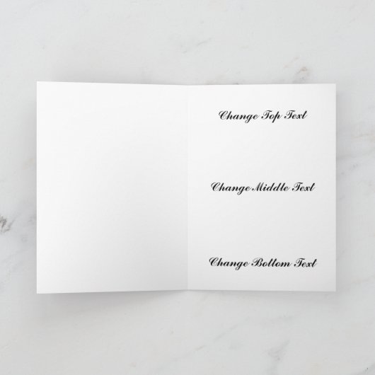 名前入り ガーリーメイク 誕生日カード カード (内部)