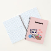 名前入り キテン ヤーン デラックス スパイラル ノートブック (内部)