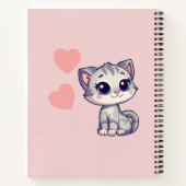 名前入り キテン ヤーン デラックス スパイラル ノートブック (裏面)