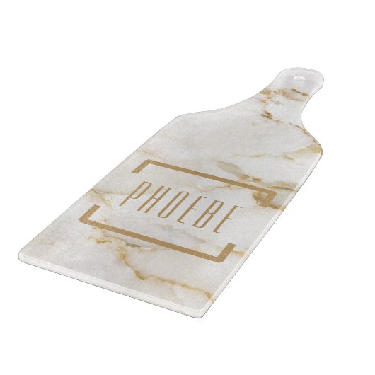 名前入り ゴールド マーブル模様 お母さん 誕生日 カッティングボード (角)