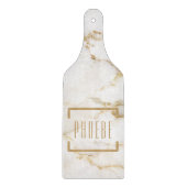 名前入り ゴールド マーブル模様 お母さん 誕生日 カッティングボード (正面)