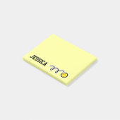 名前入り ソフトボール ポストイット® ノート ポストイット (アングル)