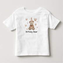 名前入り テディベア 誕生日 ベア 赤ちゃん Tシャツ