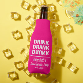 名前入り ドリンク 飲んだ 酔った ブライズメイド パーティー ボトルクーラー