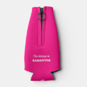 名前入り ドリンク 飲んだ 酔った ブライズメイド パーティー ボトルクーラー (裏面)