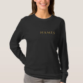 名前入り(ニックネームまたは姓) Tシャツ (正面)