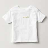 名前入り（ニックネーム・旧姓にも対応） トドラーTシャツ (正面)