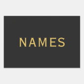 名前入り（ニックネーム・苗字） ラッピングペーパーシート (正面)