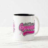 名前入り ネーム 体操 スプリット リープ 体操 ツートーンマグカップ (正面右)