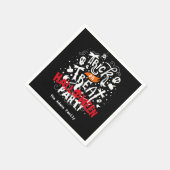 名前入り ハロウィンパーティー トリックオアトリート スタンダードカクテルナプキン (角)