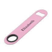 名前入り ブラックとピンク スピード栓抜き (正面アングル)