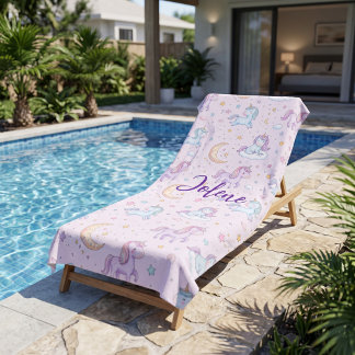 名前入り ユニコーン ビーチタオル