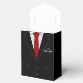 名前入り ユニークな ネクタイ ギフト ボックス (オープン)