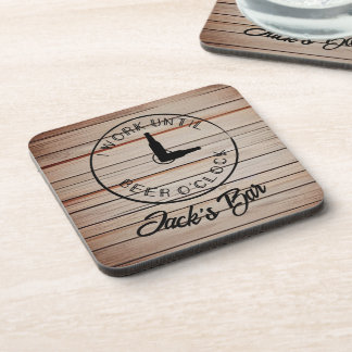 名前入り ユニーク ビール コースター