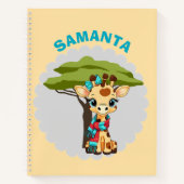 名前入り"名前" キリン ノートブック (正面)