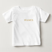 名前入り(苗字またはニックネーム) ベビーTシャツ (正面)
