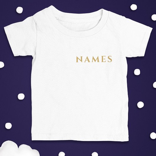名前入り(苗字またはニックネーム) ベビーTシャツ
