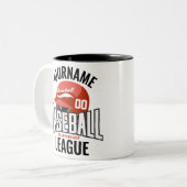 名前入り 野球選手 NAME チーム チャンピオン クラブ ツートーンマグカップ (正面左)