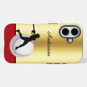 名前入り 野球 エレガント Case-Mate iPhoneケース (裏面 (横))