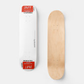 名前入り JMT 8 1/4" スケートボードデッキ (正面)