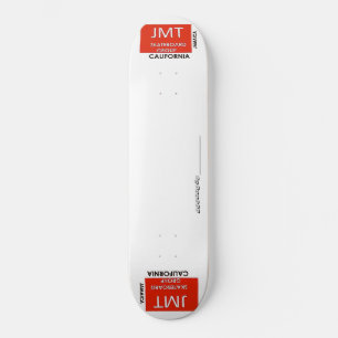 名前入り JMT 8 1/4" スケートボードデッキ