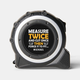 名前入り Measure Twice Cute Once ギフト メジャー
