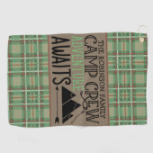 名前入り NAME キャビン キャンピング アドベンチャー ゴルフタオル (横)