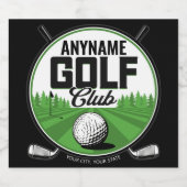 名前入り NAME ゴルフ プロ ゴルフ クラブ プレーヤー ビールラベル (シングルラベル)