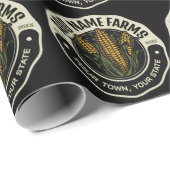 名前入り NAME スイートコーン ガーデン ファーム ファーマー ラッピングペーパー (ロールコーナー)