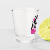 名前入り NAME ピンクのハートを壊す ショットグラス (左)