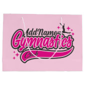 名前入り NAME 体操 スプリット リープ 体操 ラージペーパーバッグ (裏面)