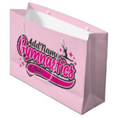 名前入り NAME 体操 スプリット リープ 体操 ラージペーパーバッグ (正面アングル)