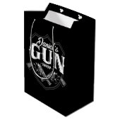 名前入り NAME 古いリボルバー銃専門店 銃火器 ミディアムペーパーバッグ (裏面アングル)