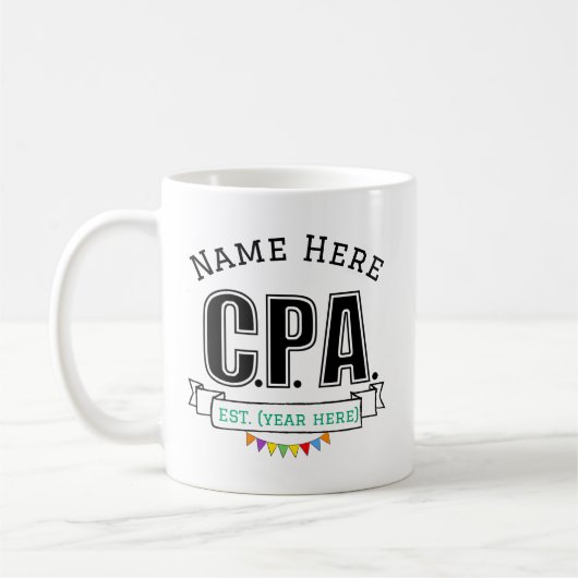 名前入りCPAマグカップギフト コーヒーマグカップ (左)