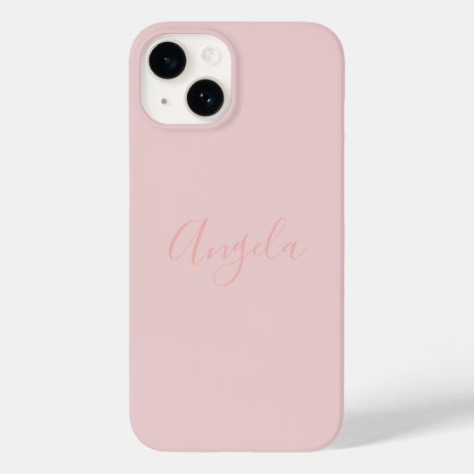 名前入りiPhone 14 ピンクブーケ Case-Mate iPhoneケース (裏面)