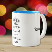 名前入りKeep Calmクラシック2トーンマグ