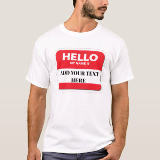 名前入りTシャツ "Hello my name" Tシャツ