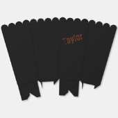 名前動揺してポップコーンボックス(黒と錆) フェイバーボックス (見開き)