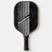 名前動揺して付き濃いグラデーションの虹 ピックルボールラケット (正面)