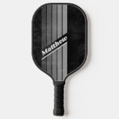 名前動揺して付き濃いグラデーションの虹 ピックルボールラケット (裏面)