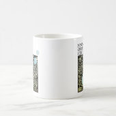 名前化学実験ブルーバブルブラックおもしろい コーヒーマグカップ (中央)