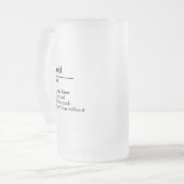 名前定カスタム義の贈り物パーソナライズされた フロストグラスビールジョッキ (正面左)