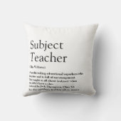 名前定義の白黒おもしろい モダン クッション (裏面)