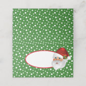 名前座席表 – クリスマスサンタ プレイスカード (外部開封)