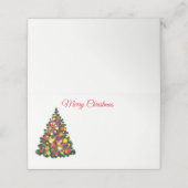 名前座席表 – クリスマスツリー プレイスカード (外部開封)