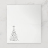 名前座席表 – クリスマスツリー プレイスカード (外部開封)