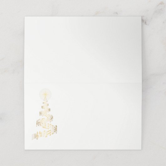 名前座席表 – クリスマスツリー プレイスカード (外部開封)