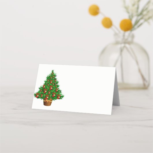 名前座席表 – クリスマスツリー プレイスカード (正面)